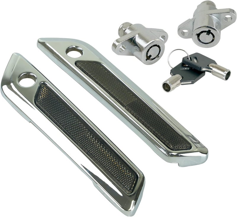 SWESGI Saddlebag Hinge Latch Covers with Hard Saddlebag Locks Fit for Harley 2014-2023 Touring Street Electra Road Glide King FLHX FLHR FLTRX FLTRX Ultra FLTRU FLHTCU FLHTKSE - Image 1